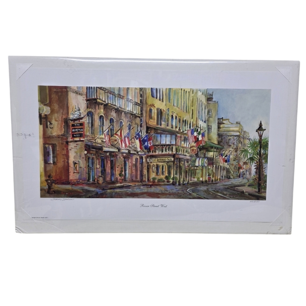 Sharon Saseen River Street West Scenic View Signed Limited 60/500